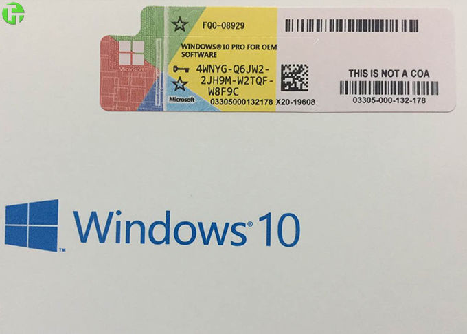 Коробка 2010 профессиональная розничная, подъем Windows 10 офиса Майкрософт пакета Windows 10 профессиональный