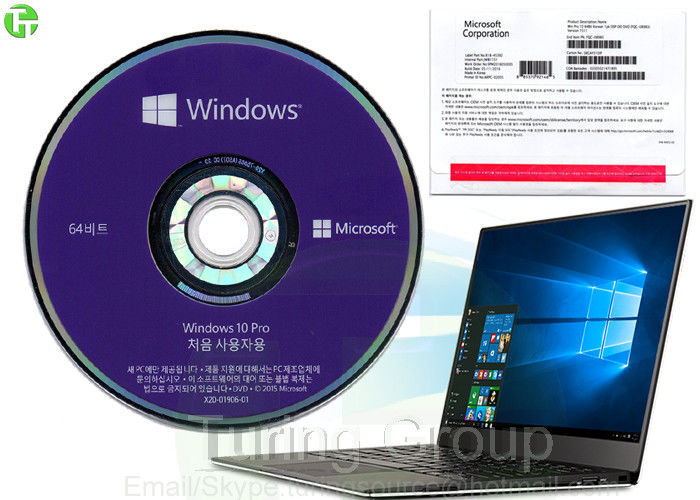 Microsoft Windows 10 Pro OEM Pack 64 Bit , Korean Version Win 10 Pro Online Activation
