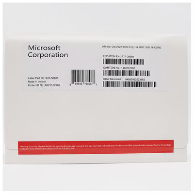 Операционная система Windows Server 2022 Стандартный 64-битный DVD OEM версия