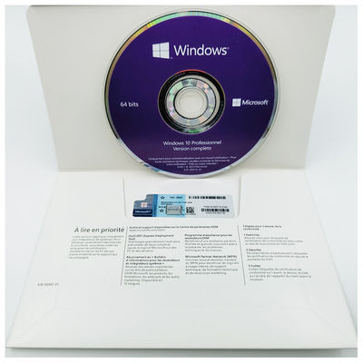 Windows 10 Pro OEM 64-битный системный конструктор DVD - многоязычный (Eng/Fr/De/Es/It) Онлайн-активация