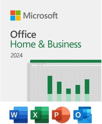 Microsoft Office Home & Business 2024: Лицензия пожизненная одноразовая покупка, совместимая с Windows 10/11 и MacOS