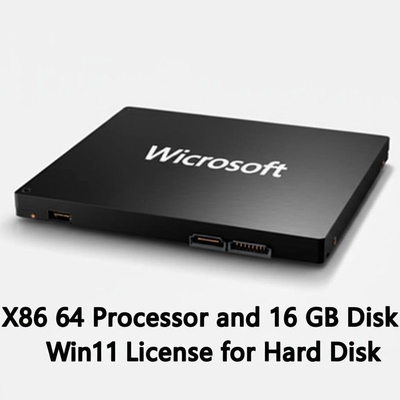 Процессор X86 64 и 16 ГБ дискового пространства Лицензия Win11 для жесткого диска