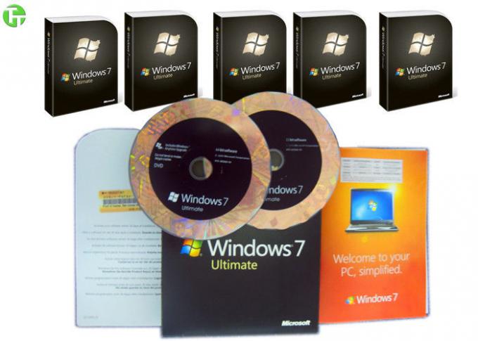 Версия програмного обеспечения Microsoft Windows 7 полная с ключом активации, выигрывает типичную розничную коробку 7