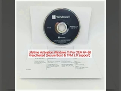 Пожизненная активация Windows 11 Pro OEM 64-битная предварительно активирована (поддержка Secure Boot & TPM 2.0)