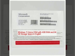 Windows 11 Home OEM с 4 ГБ ОЗУ и 64 ГБ хранилища на английском языке