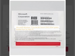 Microsoft Windows 11 Pro 64-разрядная французская версия DVD OEM для сборщиков систем для нового ПК