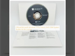 Официальный Microsoft Windows 11 Pro Французский DVD OEM System Builder 64-разрядная лицензия