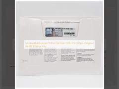 Microsoft Windows 11 Pro German OEM DVD Pack Оригинальный 64-битный лицензионный ключ